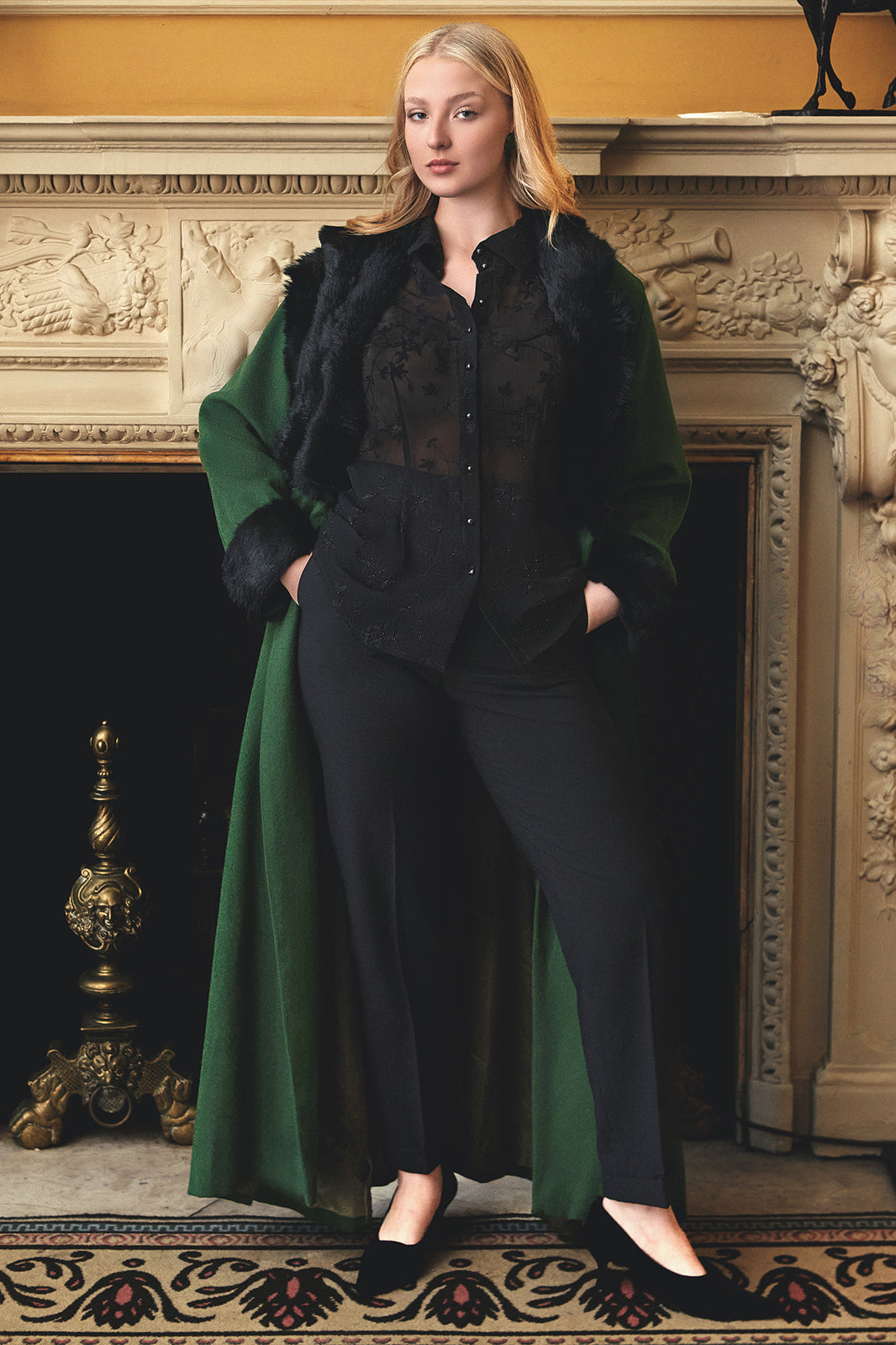 Emerald Russian Princess Coat