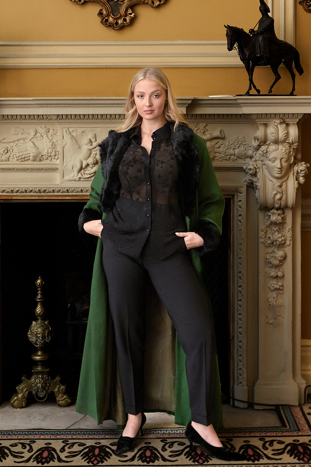 Emerald Russian Princess Coat