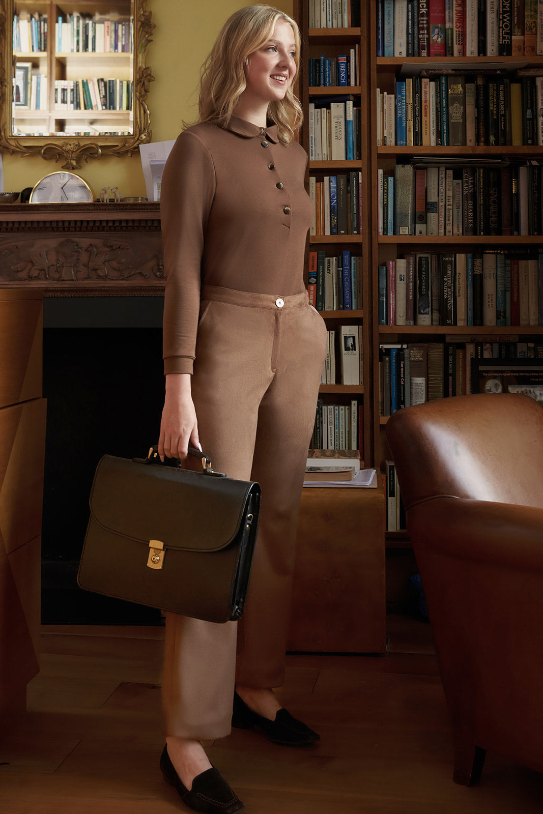 Caramel Suede Trousers