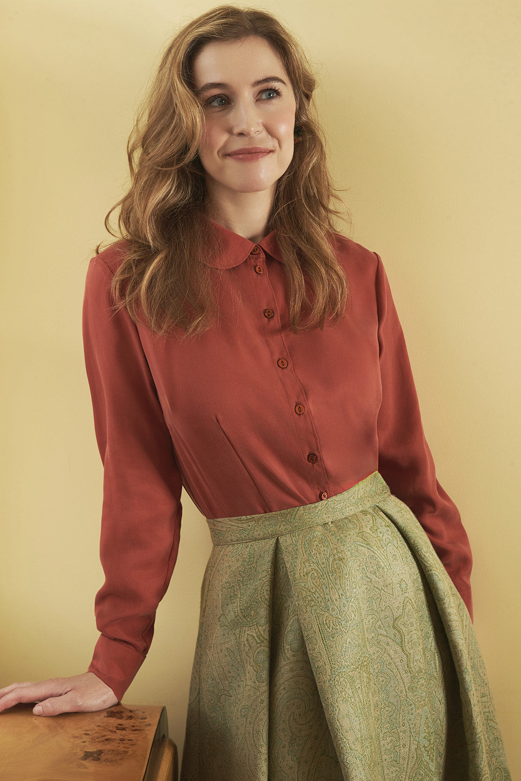 Renaissance Paisley A-line Skirt