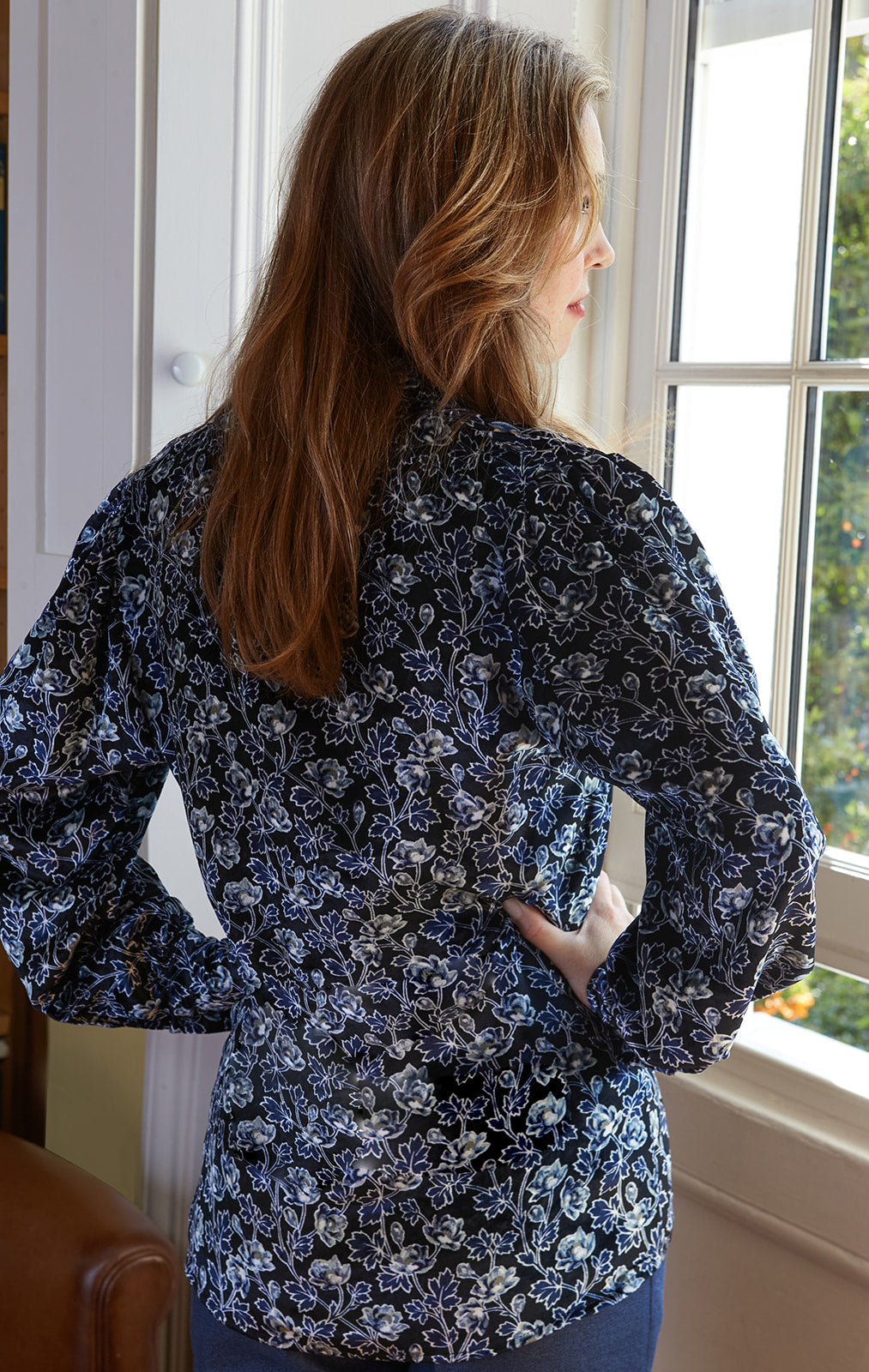 Midnight Blossom Blouse