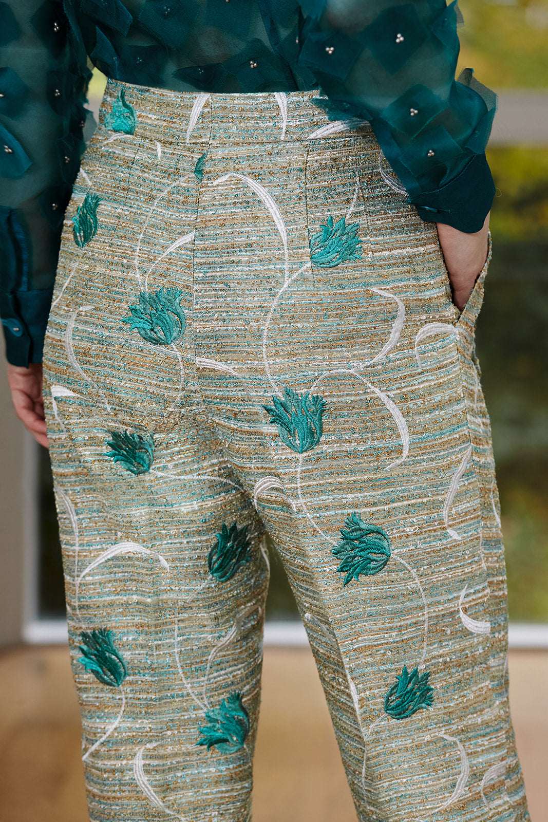 Enchanted Forest Jacquard Trousers