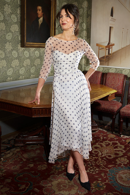 Spotted Roman Holiday gown