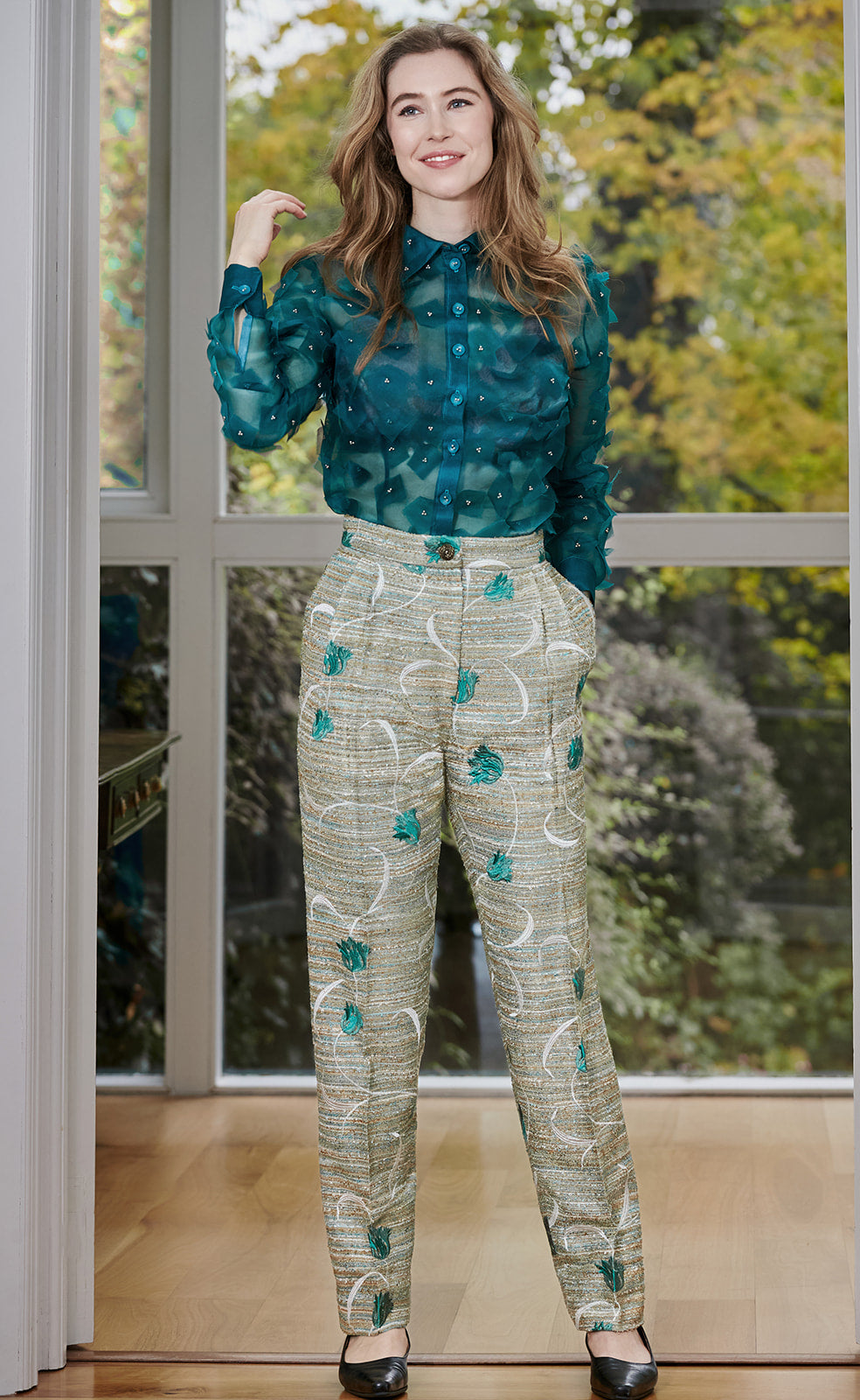 Enchanted Forest Jacquard Trousers